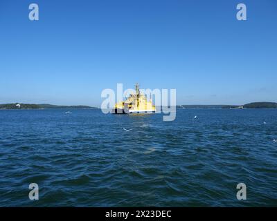 L'affascinante e aspro arcipelago di Turku in estate Foto Stock