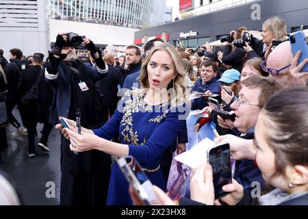 Emily Blunt bei der „The Fall Guy' Kino Premiere AM 19.04.2024 a Berlino Foto Stock