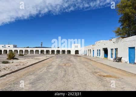 DEATH VALLEY JUNCTION - 14 aprile 2024: Amargosa Opera House e Hotel edificio storico e centro culturale vicino al Parco Nazionale della Death Valley. Foto Stock