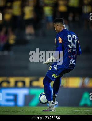 Novo Horizonte, Brasile. 20 aprile 2024. SP - NOVO HORIZONTE - 04/19/2024 - BRASILEIRO B 2024, NOVORIZONTINO x CRB - Jordi, Novorizontino giocatore durante una partita contro CRB allo stadio Jorge Ismael de Biasi per il campionato brasiliano B 2024. Foto: Pedro Zacchi/AGIF (foto di Pedro Zacchi/AGIF/Sipa USA) credito: SIPA USA/Alamy Live News Foto Stock