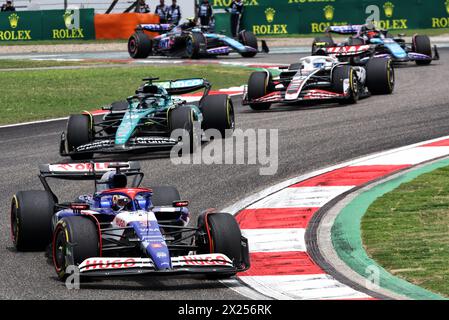 Shanghai, Cina. 20 aprile 2024. Daniel Ricciardo (AUS) camera e colazione VCARB 01. 20.04.2024. Formula 1 World Championship, Rd 5, Chinese Grand Prix, Shanghai, Cina, Sprint e giorno di qualificazione. Il credito fotografico dovrebbe essere: XPB/Alamy Live News. Foto Stock