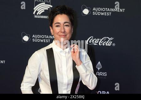 Dunja Hayali bei der Verleihung vom radio Regenbogen Award im Europapark AM 19.04.2024 a Rust Foto Stock