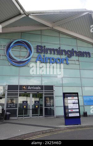 Aeroporto di Birmingham, Inghilterra 19 aprile 2024 - GV dell'aeroporto BHX di Birmingham in Inghilterra. Credito: Interrompi stampa Media/Alamy Live News Foto Stock