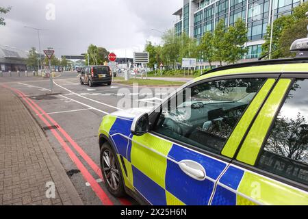 Aeroporto di Birmingham, Inghilterra 19 aprile 2024 - GV dell'aeroporto BHX di Birmingham in Inghilterra. Credito: Interrompi stampa Media/Alamy Live News Foto Stock