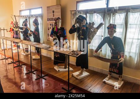 PHONGSALI, LAOS - 21 NOVEMBRE 2019: Museo dei gruppi etnici a Phongsali, Laos Foto Stock