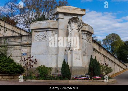 Memoriale di guerra ad Avignone, Vaucluse, Provence-Alpes-Côte d'Azur, Francia Foto Stock