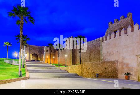 Rabat, Marocco. La Kasbah (Cittadella) degli Udayas. Foto Stock