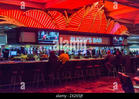 Las Vegas, Nevada. Bugsy's Bar Flamingo Casino. Foto Stock