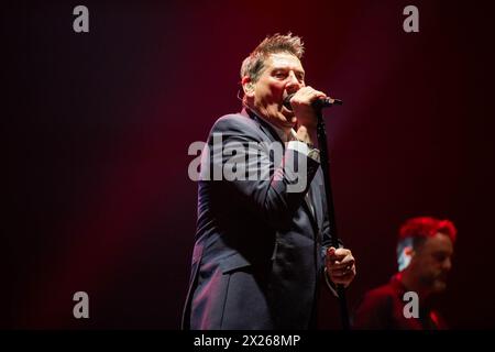 19 aprile 2024, Carpi, Emilia Romagna, Italia: Tony Hadley vive a Carpi. (Credit Image: © Carlo Vergani/Pacific Press via ZUMA Press Wire) SOLO PER USO EDITORIALE! Non per USO commerciale! Foto Stock