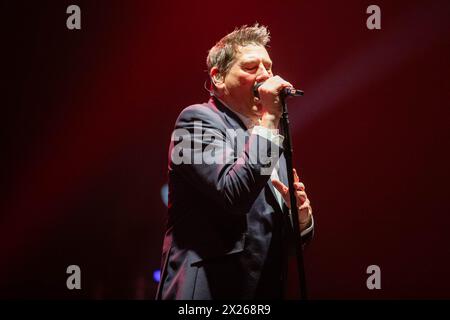 19 aprile 2024, Carpi, Emilia Romagna, Italia: Tony Hadley vive a Carpi. (Credit Image: © Carlo Vergani/Pacific Press via ZUMA Press Wire) SOLO PER USO EDITORIALE! Non per USO commerciale! Foto Stock