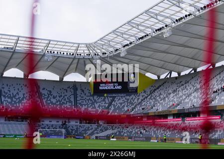 Sydney, Australia. 20 aprile 2024. Una vista generale del CommBank Stadium prima della partita A-League Men Rd25 tra i Wanderers e Melbourne City al CommBank Stadium il 20 aprile 2024 a Sydney, Australia Credit: IOIO IMAGES/Alamy Live News Foto Stock