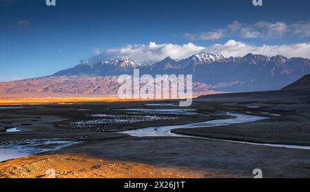 Paesaggio dell'altopiano di Pamir Foto Stock