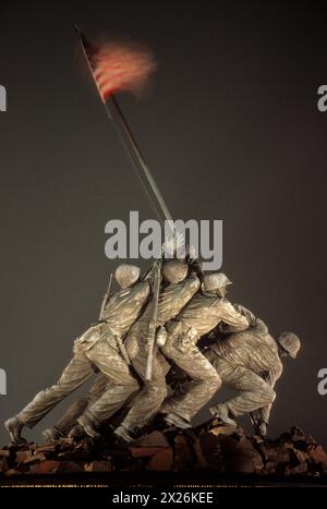 Arlington, Virginia. Iwo Jima Memorial ai Marines degli Stati Uniti. Foto Stock