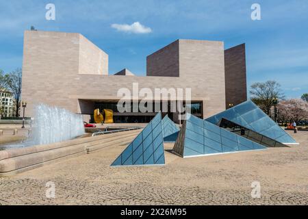 Ingresso a Washington, D.C., ala est, National Gallery of Art Foto Stock