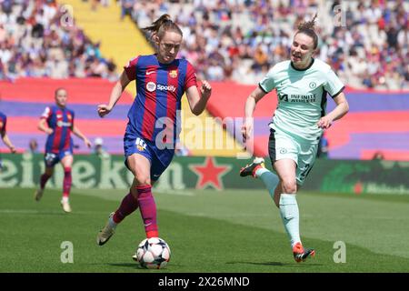 20 aprile 2024; Estadi ol&#xed;mpic LLU&#xed;S Companys, Barcellona, Spagna, Women Champions League Football, Barcelona Femeni vs Chelsea; Caroline Graham Hansen FC Barcelona Foto Stock