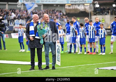 Il leggendario allenatore di calcio Sven-Goran 'Svennis' Eriksson viene celebrato prima della partita di calcio di sabato tra l'IFK Gothenburg e l'IFK Norrköping a Gaml Foto Stock