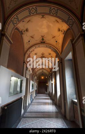 Corridoi dell'Accademia di Belle Arti, Rinascimento italiano, apertura 1877, Vienna, Austria Foto Stock