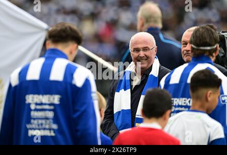 Il leggendario allenatore di calcio Sven-Göran Svennis Eriksson viene celebrato prima della partita di calcio di sabato tra l'IFK Gothenburg e l'IFK Norrköping a Gamla Foto Stock