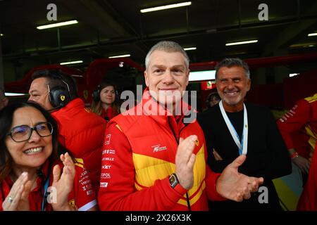 Imola, Francia. 20 aprile 2024. © PHOTOPQR/OUEST FRANCE/Franck Dubray ; Imola ; 20/04/2024 ; Sport Automobile WEC championnat du monde d' endurance sur le circuit d' Imola en Italie. Ferrari Antonnello Coletta (foto Franck Dubray) - Endurance race - WEC - 6 ore di Imola Qualifiyng Race 20 APRILE 2024 credito: MAXPPP/Alamy Live News Foto Stock