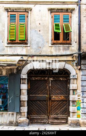 Centro storico, Gorizia, città di confine con Slovenia, Friuli, Italia, Gorizia, Friuli, Italia Foto Stock