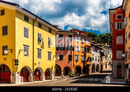Centro storico, Gorizia, città di confine con Slovenia, Friuli, Italia, Gorizia, Friuli, Italia Foto Stock