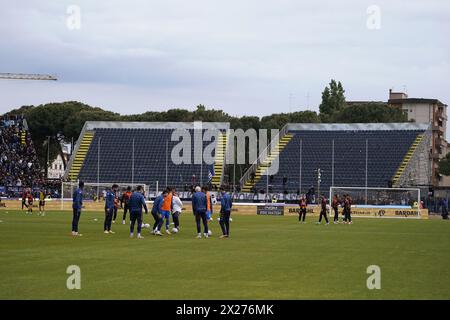 Firenze, Italia. 20 aprile 2024. I posti vuoti dei tifosi del Napoli durante la partita di calcio di serie A tra Empoli e Napoli allo Stadio Empoli di Empoli (FI), centro Italia - sabato 6 aprile 2024. Sport - calcio (foto di Marco Bucco/la Presse) credito: LaPresse/Alamy Live News Foto Stock