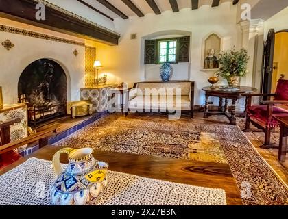 Soggiorno a El Retiro, che significa "rifugio", la casa di Charles Austin Buck, dirigente della Bethleham Steel ed è nel National Registor of Historic PL Foto Stock