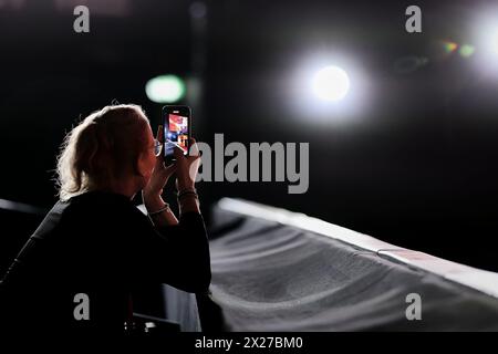 Stoccarda, Baden-Wuerttemberg, Germania. 20 aprile 2024. Impressioni durante il 47. Porsche Tennis Grand Prix Stuttgart - WTA500 (immagine di credito: © Mathias Schulz/ZUMA Press Wire) SOLO PER USO EDITORIALE! Non per USO commerciale! Foto Stock