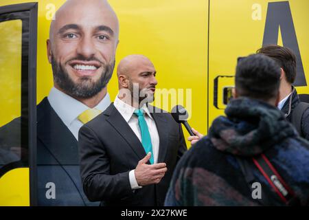 A Londra, nel Regno Unito, si è radunata annuale del '420' a Hyde Park per chiedere che la droga illegale Cannabis venga depenalizzata. Andreas Michli, candidato sindaco di Londra credito: Ian Davidson/Alamy Live News Foto Stock