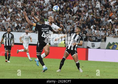 Fortaleza, (CE) 20/04/2024 - Campeonato Brasileiro/Ceará x Goiás -Matheus durante partida entre Ceará x Goiás disputada na Arena Castelão, em Fortaleza, CE . Partida válida da 1° rodada do Campeonato Brasileiro série B na noite deste sábado (20). Caio Rocha/iShoot (Caio Rocha/iShoot/SPP) credito: SPP Sport Press Photo. /Alamy Live News Foto Stock