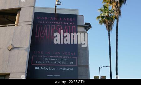 Los Angeles, California, USA 18 aprile 2024 Mariah Carey la celebrazione di Mimi Billboard per i concerti di Las Vegas il 18 aprile 2024 a Los Angeles, California, USA. Foto di Barry King/Alamy Stock Photo Foto Stock