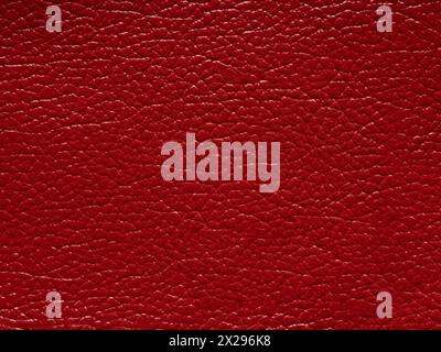 Elegante pelle rossa per uno sfondo dai dettagli visibili Foto Stock