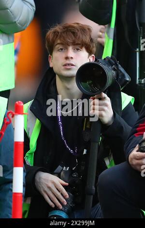 Molineux, Wolverhampton sabato 20 aprile 2024. Durante la partita di Premier League tra Wolverhampton Wanderers e Arsenal a Molineux, Wolverhampton, sabato 20 aprile 2024. (Foto: Gustavo Pantano | MI News) crediti: MI News & Sport /Alamy Live News Foto Stock