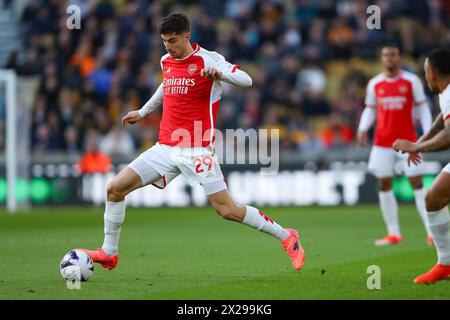 Molineux, Wolverhampton sabato 20 aprile 2024. Kai Havertz dell'Arsenal durante la partita di Premier League tra Wolverhampton Wanderers e Arsenal a Molineux, Wolverhampton, sabato 20 aprile 2024. (Foto: Gustavo Pantano | MI News) crediti: MI News & Sport /Alamy Live News Foto Stock