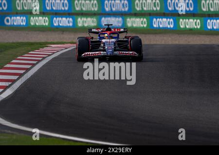 SHANGHAI, CINA - 20 APRILE: Daniel Ricciardo, Visa Cash App RB F1 Team AT04 durante le qualifiche in vista del Gran Premio di F1 della Cina al Shanghai International Circuit il 20 aprile 2024 a Shanghai, Cina. (Foto di Michael Potts/Agenzia BSR) credito: Agenzia BSR/Alamy Live News Foto Stock