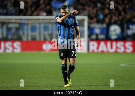 Bergamo, Italia, 18 aprile 2024. Davide Zappacosta durante la partita tra Atalanta e Liverpool per UEFA Europa League allo stadio Gewiss di Bergamo. Foto Stock