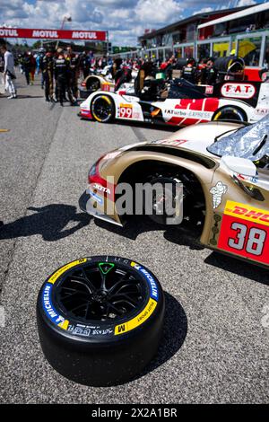 Michelin durante la 6 ore di Imola 2024, 2° round del Campionato Mondiale Endurance 2024, dal 18 al 21 aprile 2024 sull'autodromo Internazionale Enzo e Dino Ferrari di Imola - foto Julien Delfosse / DPPI Foto Stock