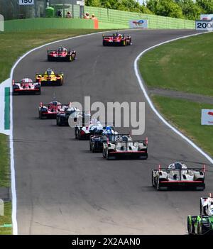 Imola, Francia. 21 aprile 2024. © PHOTOPQR/OUEST FRANCE/Franck Dubray ; Imola ; 21/04/2024 ; Sport Automobile WEC championnat du monde d' endurance sur le circuit d' Imola en Italie. (Foto Franck Dubray) - Endurance Race - WEC - 6 ore di Imola Qualifiyng Race 21 APRILE 2024 credito: MAXPPP/Alamy Live News Foto Stock