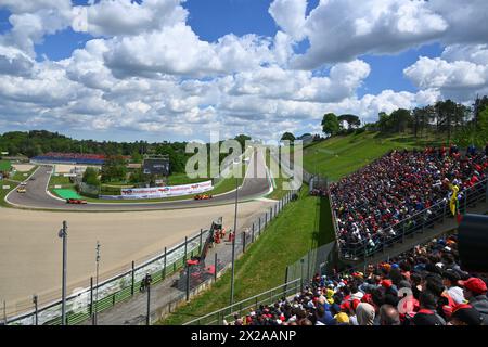 Imola, Francia. 21 aprile 2024. © PHOTOPQR/OUEST FRANCE/Franck Dubray ; Imola ; 21/04/2024 ; Sport Automobile WEC championnat du monde d' endurance sur le circuit d' Imola en Italie. (Foto Franck Dubray) - Endurance Race - WEC - 6 ore di Imola Qualifiyng Race 21 APRILE 2024 credito: MAXPPP/Alamy Live News Foto Stock