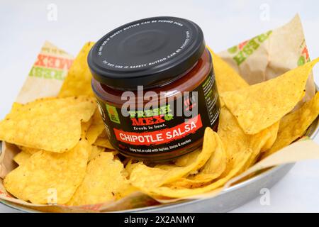 Fresh Mex, Lothian Road, comproprietari Robbies (occhiali) e Chris Moult Foto Stock