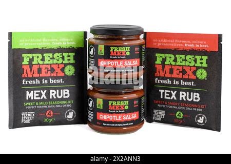 Fresh Mex, Lothian Road, comproprietari Robbies (occhiali) e Chris Moult Foto Stock