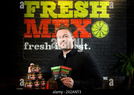 Fresh Mex, Lothian Road, comproprietari Robbies (occhiali) e Chris Moult Foto Stock