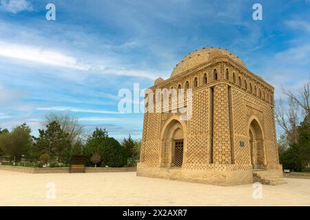 Uzbekistan, Bukhara, il Mausoleo di Ismmoil Samoniy. Foto Stock