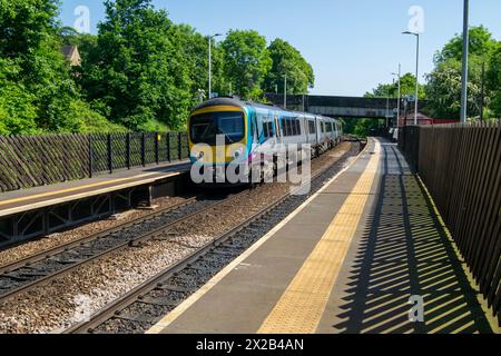 Stazione ferroviaria di Deighton, Huddersfield Foto Stock