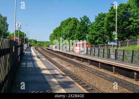 Stazione ferroviaria di Deighton, Huddersfield Foto Stock