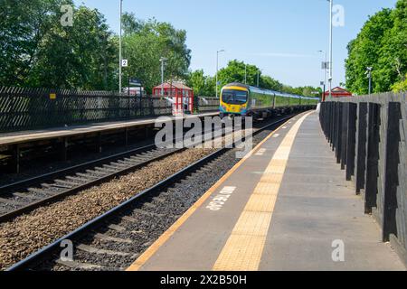 Stazione ferroviaria di Deighton, Huddersfield Foto Stock