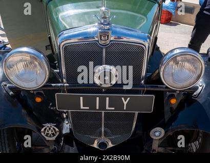 Spettacolo Paphos Classic Vehicle Club Harbour, Paphos, Cipro Foto Stock