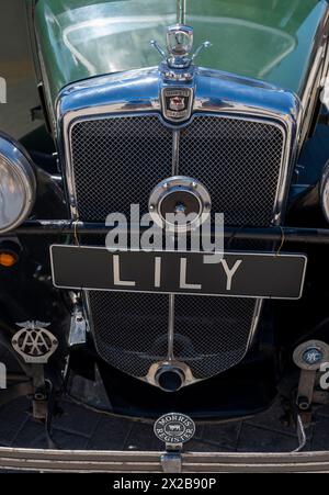 Spettacolo Paphos Classic Vehicle Club Harbour, Paphos, Cipro Foto Stock