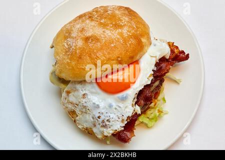 Burger, Restaurante Bar Virginia Mendibil Menu & Fast Good, Irun, Gipuzkoa, Paesi Baschi, Spagna Foto Stock