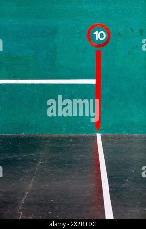Pelota Basca, Frontón Beotibar, Tolosa, Gipuzkoa, Paesi Baschi, Spagna, Europa Foto Stock